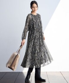 自由区 L 【SHIHOさん着用】ペイズリープリント ワンピース