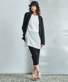 ICB 【洗える】トリアセドライストレッチ クロップドパンツ