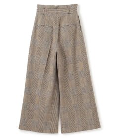 uncrave グレンチェック ワイドパンツ