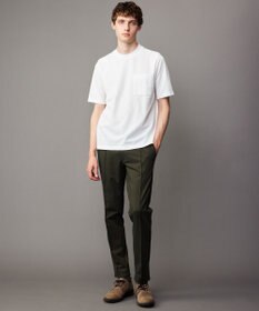 JOSEPH ABBOUD 【キングサイズ・ジャケットインにもおすすめドレスTee/吸水速乾/上質感】ミラノリブダブルフェイス Tシャツ