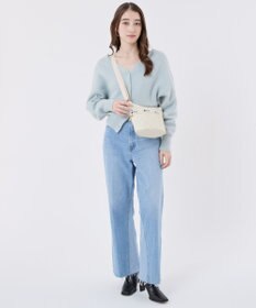 LeSportsac MINI BUCKET SHOULDER BAG/エクリュハートデボス