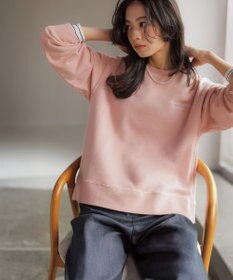 J.PRESS LADIES L セルロースシャンブレー セミワイド パンツ