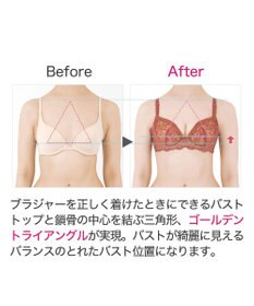 BRADELIS New York 【BRADELIS New York / 育乳ブラ・STEP2 寄せる】ローズステップ2ブラ23A1  脇高設計でスッキリ補正するブラ