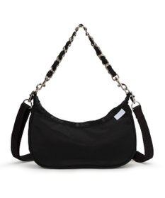 LeSportsac CHAIN SMALL CONV HOBO/ブラックサテンスナイデル