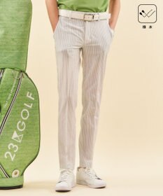 23区GOLF 【MEN】【撥水】ロゴストライプパンツ