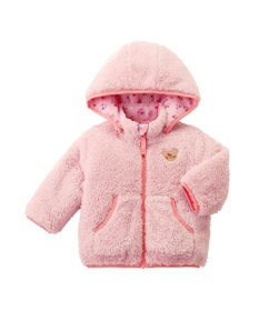 MIKI HOUSE HOT BISCUITS 【80-120cm】 裏ボアフリース リバーシブル総柄ジャンパー