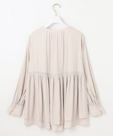 ANY SIS S 【洗える】かさねシャーリング ブラウス