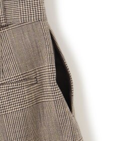 uncrave グレンチェック ワイドパンツ