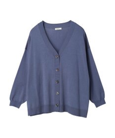 earth music&ecology サイドスリットルーズＶネックカーディガン