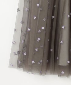 GRACE CONTINENTAL ブーツプリントチュールスカート