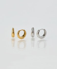 Phoebe 【金属アレルギー対応】メタルフープピアス　シルバー/ステンレス/ユニセックス