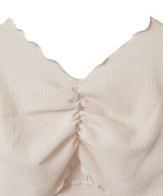 earth music&ecology ＳＥＴ２点ギャザーカットカーデ＋キャミワンピース