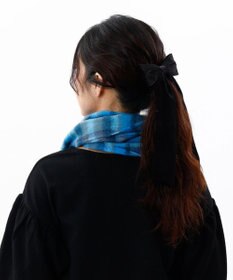 AURORA 【 ANNA SUI（アナ スイ）】ウールチェックマフラー(WASH)