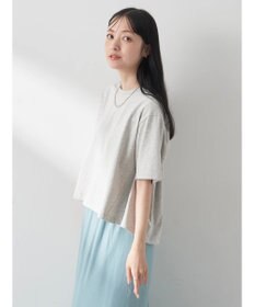 earth music&ecology バックタッククロップドＴ