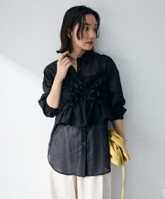 Green Parks 【WEB限定】ＳＥＴ２点フリルビスチェ＋シャツチュニックⅡ