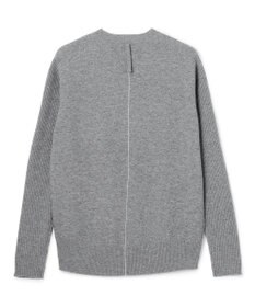 BEIGE， 【洗える】POMPE / ウールカシミヤ配色ラインクルーネックニット