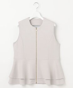 Feroux 【洗える】ペプラム ダンボールジレ