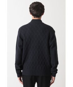 DAKS エアリースパン アラン裏目 ニットブルゾン