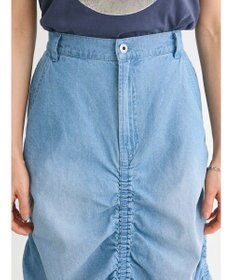 Green Parks ・ＳＵＧＡＲ　ＳＰＯＯＮ　シャーリングデニムスカート