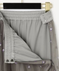 GRACE CONTINENTAL ブーツプリントチュールスカート