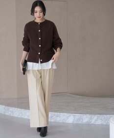 ANY SIS S センタープレスメランジ パンツ