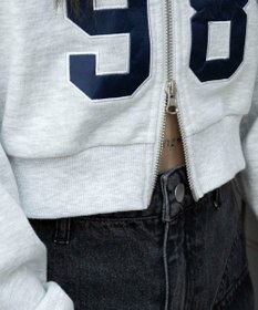 WEGO グラフィックショートZIPパーカー