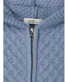earth music&ecology ケーブルニットパーカー