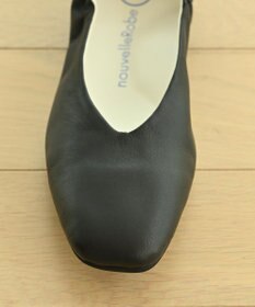 nouvelleRobe Oū 【本革・高反発】Square-plain スクエアトゥ Vカットパンプス