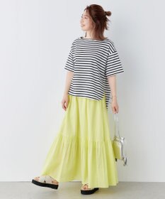 UNFILO L 撥水汗ジミ防止ボーダーT