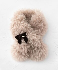 TOCCA 【ブローチ取り外し可】VELVET RIBBON FURTIPPET ティペット