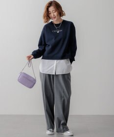 23区 S 【一部店舗限定/洗える】クリアコットンテリー セットアップ ロゴ スウェット