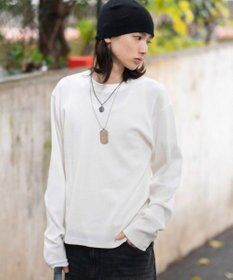 WEGO 【ユニセックス着用ITEM/MLサイズ展開】ワッフルT（LS）