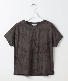 J.PRESS LADIES 【一枚で着映え】シアーエンブロイダリー カットソー