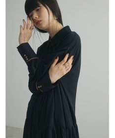 Green Parks armonia．配色シャツワンピース