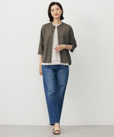 J.PRESS LADIES 【洗える・接触冷感】ジャージー ブルゾン