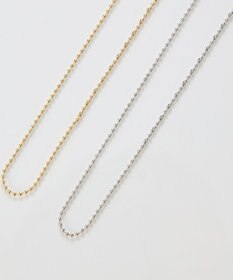 Phoebe 【金属アレルギー対応】リンキーデザインロングチェーンネックレス　シルバー　ニッケルフリー