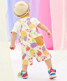 MIKI HOUSE HOT BISCUITS 【ビーンズ×フルーツシリーズ】【70-110cm】5分丈オーバーオール