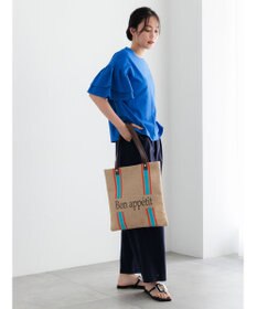 Te chichi レーヨンリネンストレートパンツ