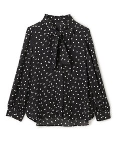 TOCCA PROMISE RIBBON ROSETTE ドット柄ブラウス