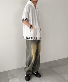 WEGO 【MLXLサイズ展開】グラフィックZIPパーカー（SS）