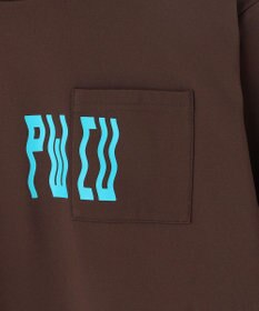 PW CIRCULUS 【裏起毛であたたか】【MEN】WAVY LOGO  裏起毛ロングスリーブモックネックT ゴルフ