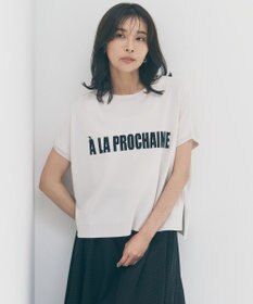 UNFILO スゴ機能美ニット ロゴジャガード グレージュベース