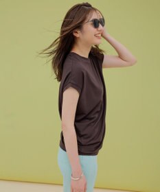 UNFILO 【Oggi 6月号掲載】BEAUTY FORM フレンチスリーブTシャツ