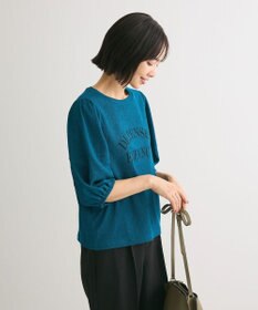 Green Parks ランタンスリーブ表面カットロゴプルオーバー