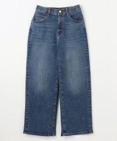 ANY L 【洗濯機可/ウエストゴム/ストレッチ】ワイドデニムパンツ