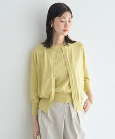 YECCA VECCA 【マシンウォッシャブル】ノースリーブリブニット