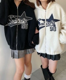 WEGO ロゴボアパーカー