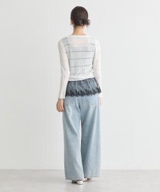 earth music&ecology チュールレースヘムインナー