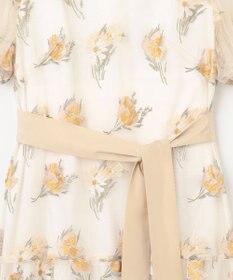 GRACE CONTINENTAL レトロフラワー刺繍ワンピース