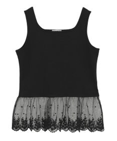 earth music&ecology チュールレースヘムインナー